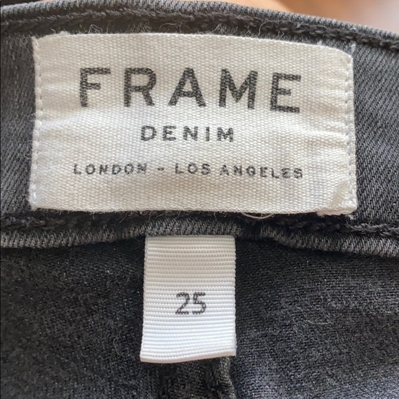 Frame Denim Le Skinny De Jeanne Front Split Jeans - Picture 6 of 8